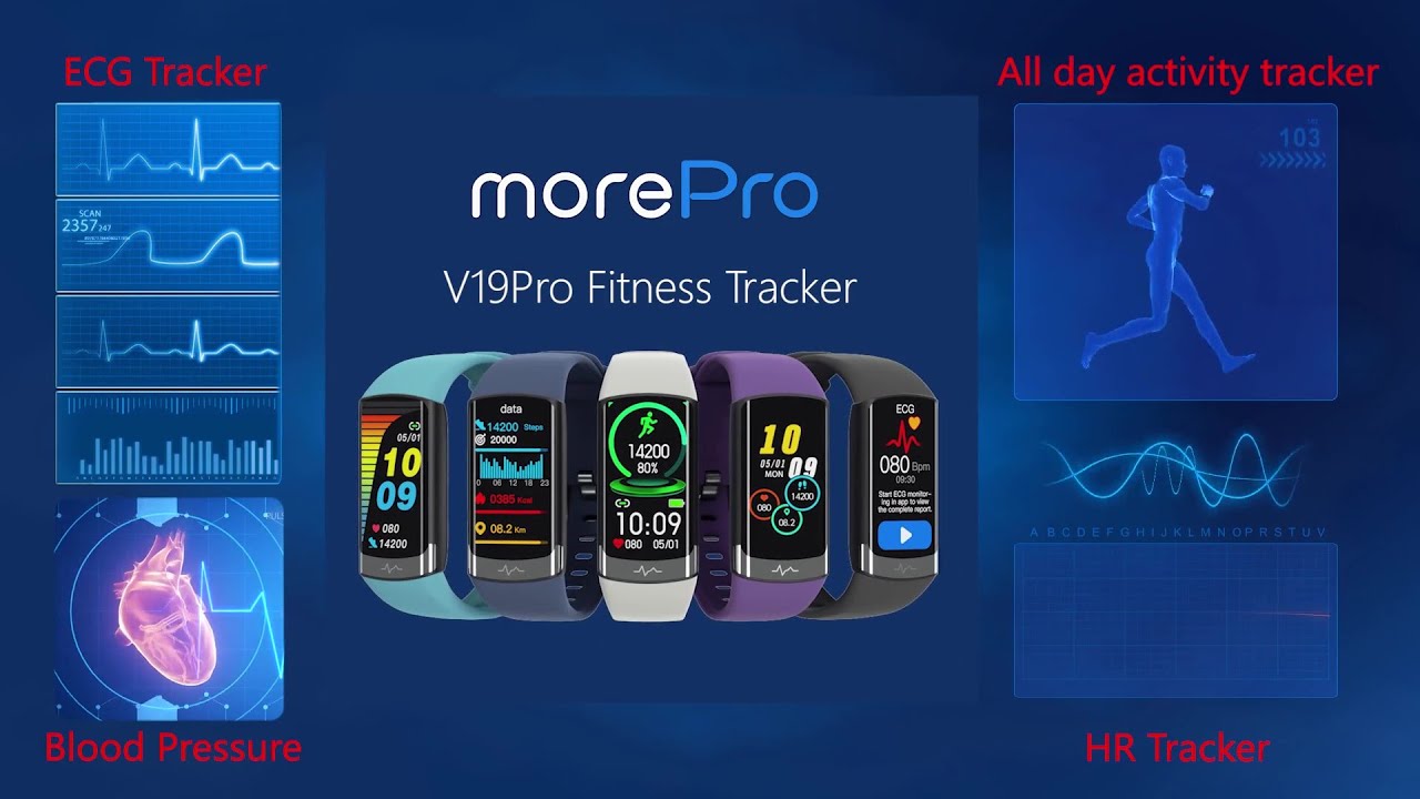 Morepro V19Pro ECG Smartwatch Your Health Tracker and Activity
