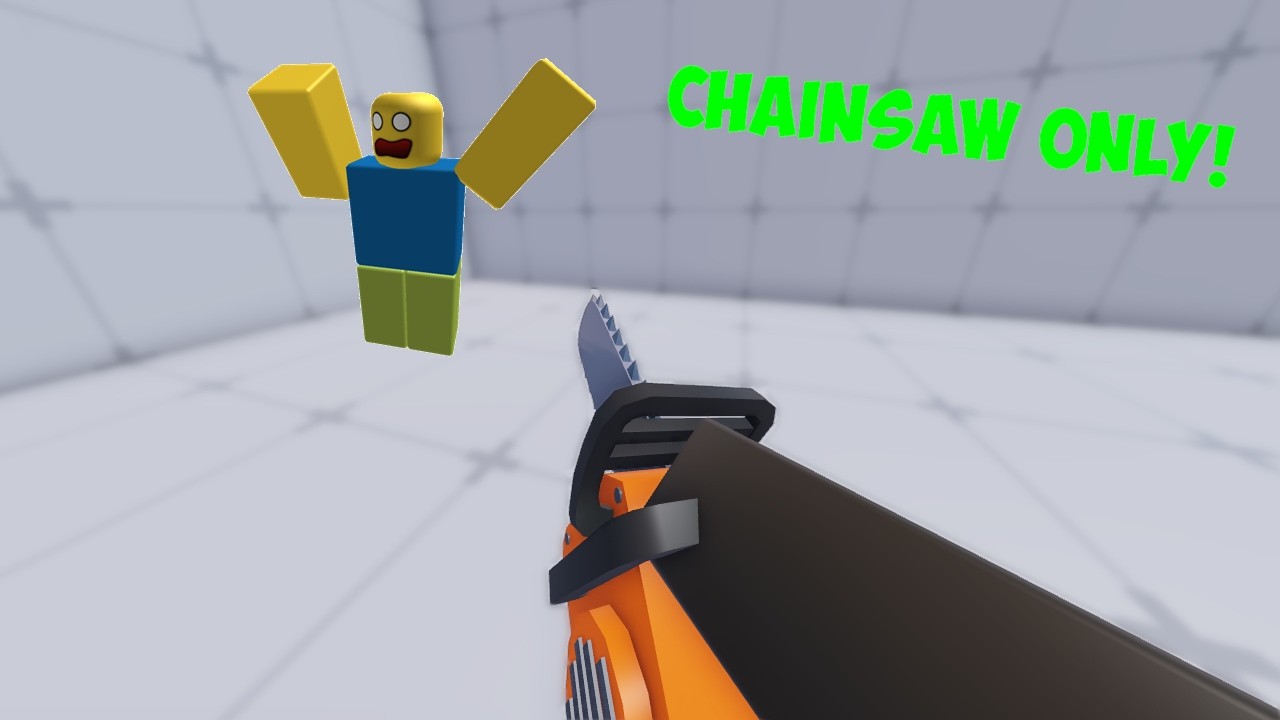 ONLY USING THE CHAINSAW IN ROBLOX RIVALS - YouTube