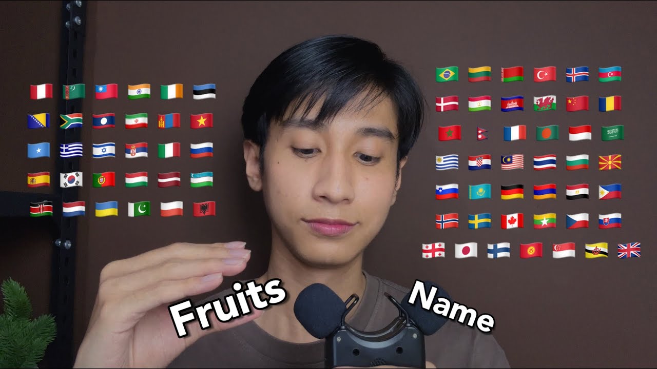 ASMR Fruits Name in 70 Different Languages
