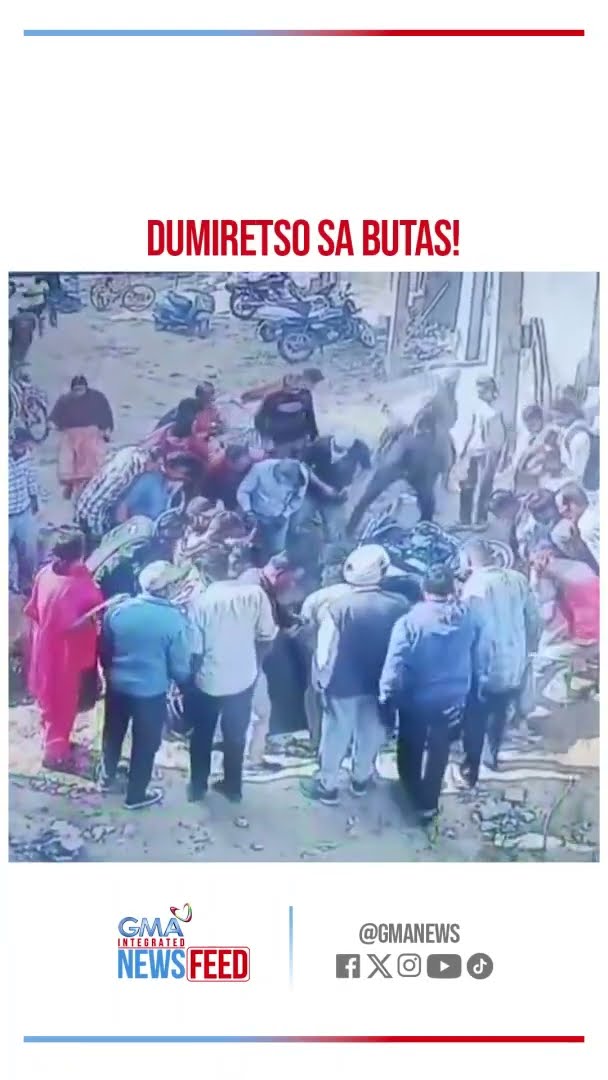 Mag-aamang sumemplang, diretso sa butas na nakatiwangwang | GMA Integrated Newsfeed