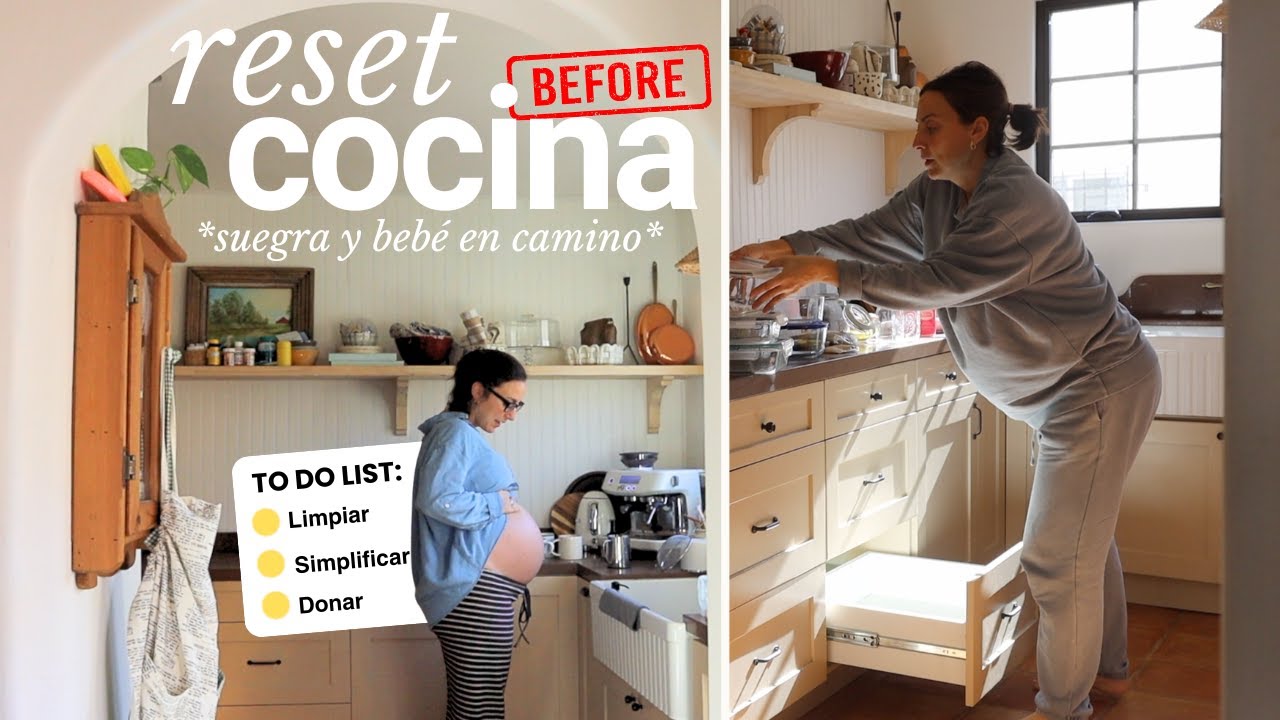 ¡Llega mi SUEGRA! Resetea la COCINA conmigo embarazada de 39 semanas *NESTING VLOG*