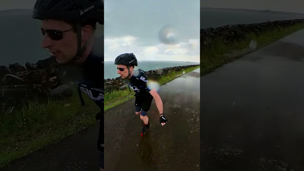 roller à Troyes sous la grèle