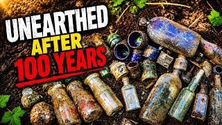 Digging at 100 Year OLD Trash Dump - Forgotten Finds Discovered🔥 #vintage #archaeology #mudlarking
