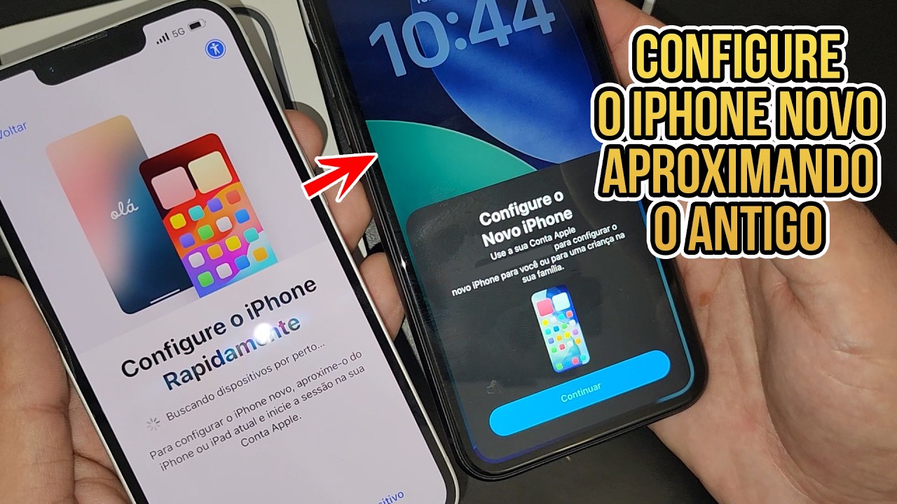 COMO CONFIGURAR IPHONE NOVO APROXIMANDO UM IPHONE ANTIGO ( PASSO A PASSO FÁCIL )