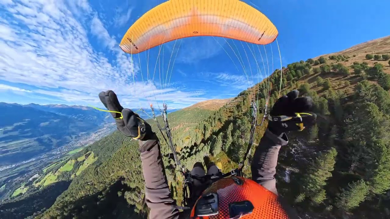 RAW 4K Paragliding #379: Strong-wind flight on Plose