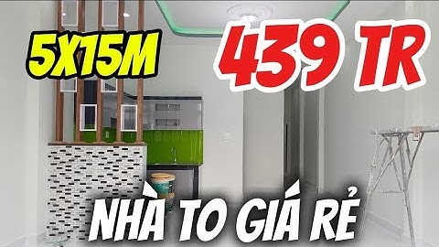 Nhà TO giá rẻ 439 triệu xây 5x15m mặt tiền đường Phan Văn Hớn Hóc Môn nối dài I Bán nhà Hóc Môn