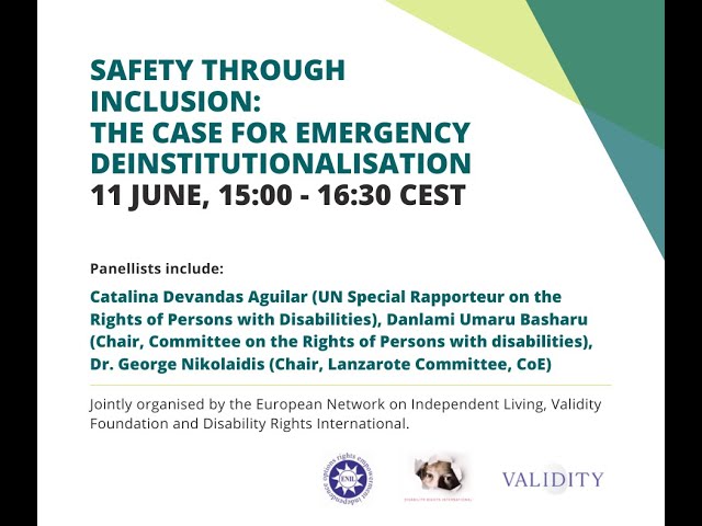 Watch Safety through inclusion: The case for emergency deinstitutionalisation on YouTube.