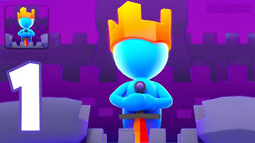 King or Fail - Castle Takeover Gameplay Walkthrough Part 1 - Tutorial War Defeat Enemy (Android,iOS)