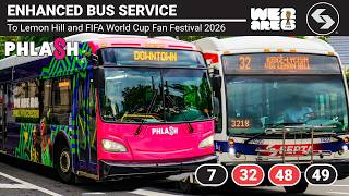 Enhanced SEPTA and PHLASH Service to Lemon Hill - SEPTA Buses for FIFA World Cup 2026 Enhanced SEPTA and PHLASH Service to Lemon Hill - SEPTA Buses for FIFA World Cup 2026