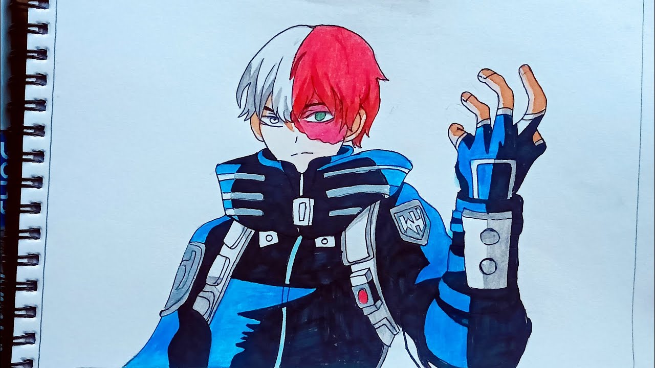 How to Draw Shoto Todoroki from My Hero Academia – Step by Step Drawing Tutorial