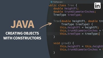 Java Tutorial - Creating objects with constructors