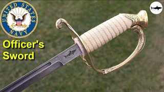 Forging a cable damascus US Navy Officer's sword