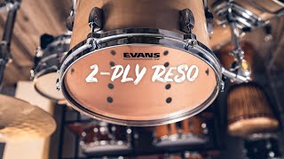 evans 2 ply drum heads