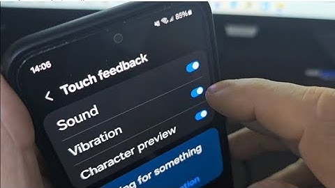 How to turn off keyboard sound on samsung a56