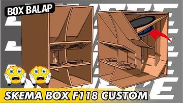 BOX F118‼️ SKEMA BOX  SUBWOOFER F118  MODEL UAP PRO AUDIO CUSTOM BY JRM SCEMATIC