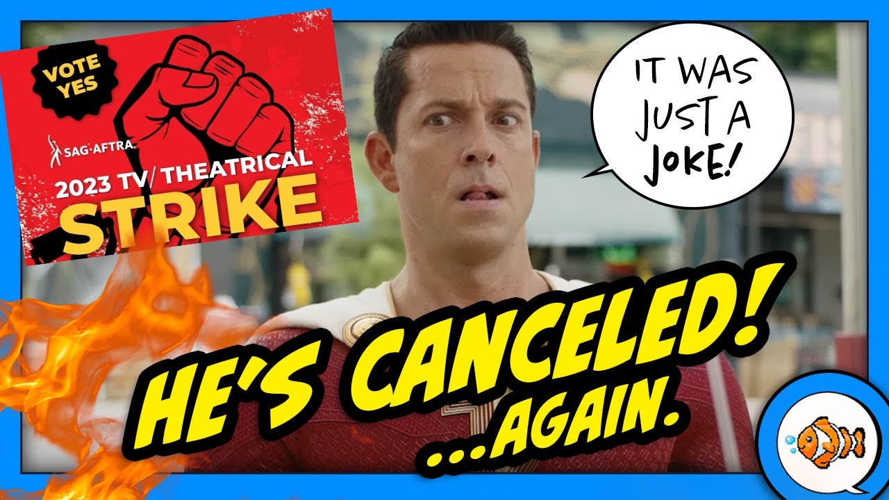 Zachary Levi CANCELED for Hollywood Strike Joke?!