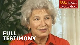 Holocaust Survivor Judy Lachman | “The World Was Just Too Cruel for Me” | USC Shoah Foundation