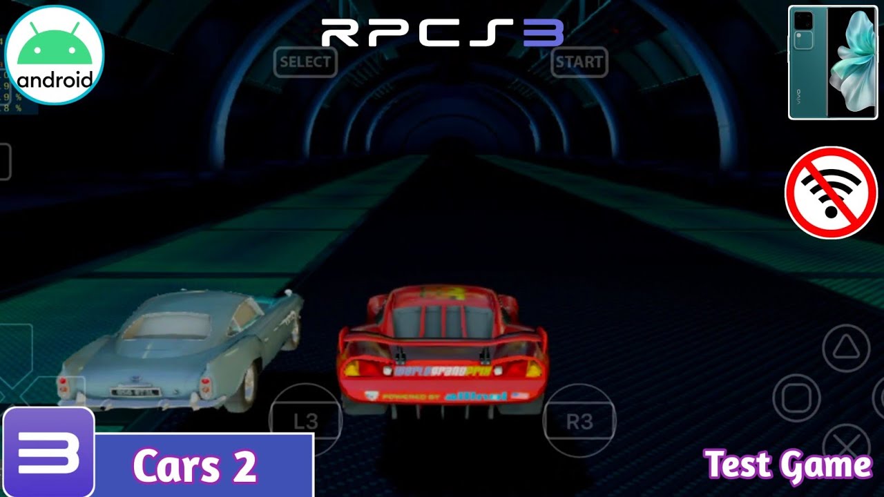 Test Game Cars 2 di RPCS3 Alpha-6 Android - Snapdragon 7 gen 3 - YouTube