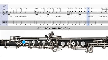 How to Play Oboe Sia chandelier Melody School Learn Class Course Tutorial Sheet Music Tabs