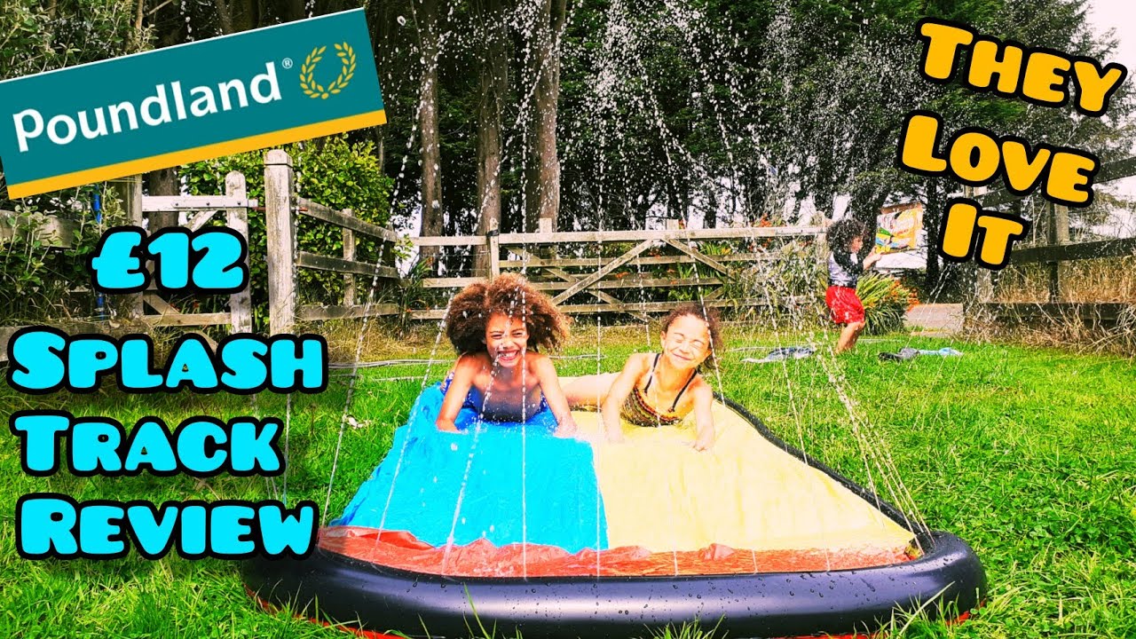 Review of £12 Poundland Dealz Splash Track Duo Inflatable Water Slip n
