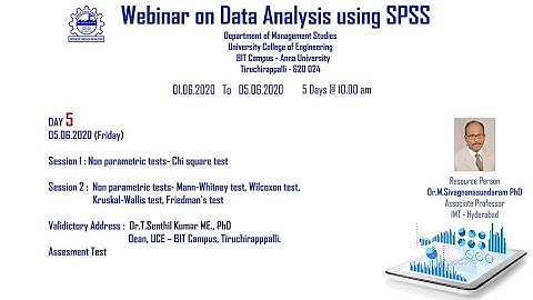 Data Analysis using SPSS By Dr.M.Sivagnanasundaram Day 5
