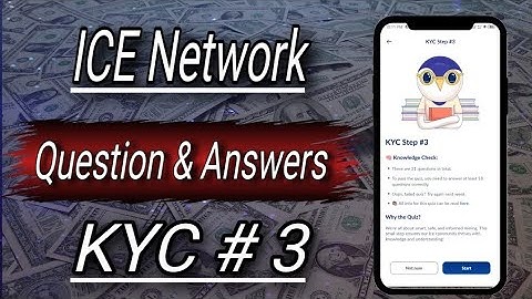 ICE network Kyc 3 || Quiz Questions and Answer