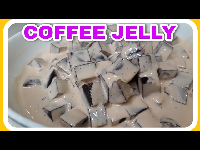 COFFEE JELLY ♥️ HOW TO MAKE COFFEE JELLY  DESSERT | COFFEE JELLY RECIPE class=