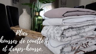 Comment Plier Housses De Couette Et Draps-Housses Pour Gagner De La Place.