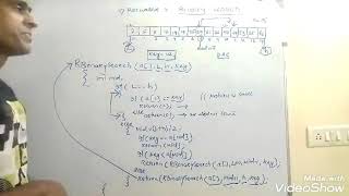 Binary Search Recursive Method