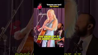 HER LIVE VOCAL FOR “APT” AT GRAMMY MUSEUM 😍 #rosé #rose #grammymuseum