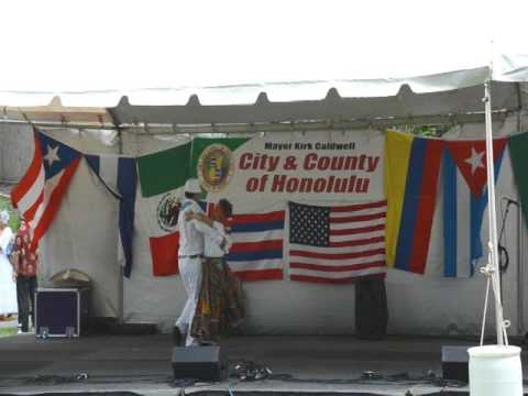 2016.10.15 - Hisp. Hertg. Fest. - c1) Boricuas de Hawaii Folkloric [D7000-DVDmpg] cha cha cha チャンピオン mステ