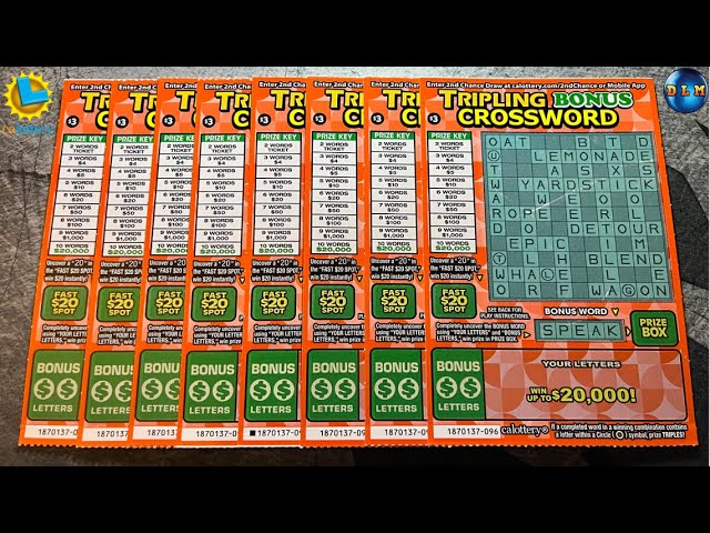 INSTANT $2 MILLION PRIZE CROSSWORD SCRATCH OFF TICKETS!💰😁🤞 