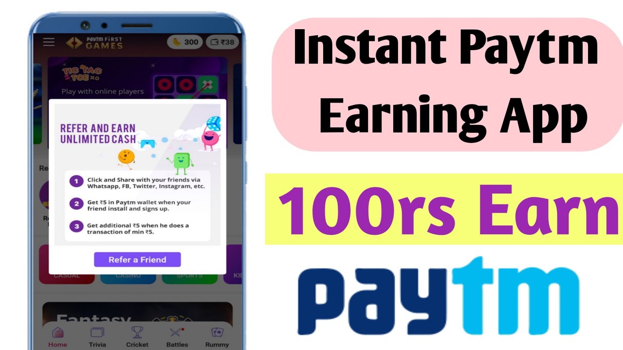 Best Earning app 2019 !! Refer and Earn 100rs Earn 🔥😎😎👌 YouTube