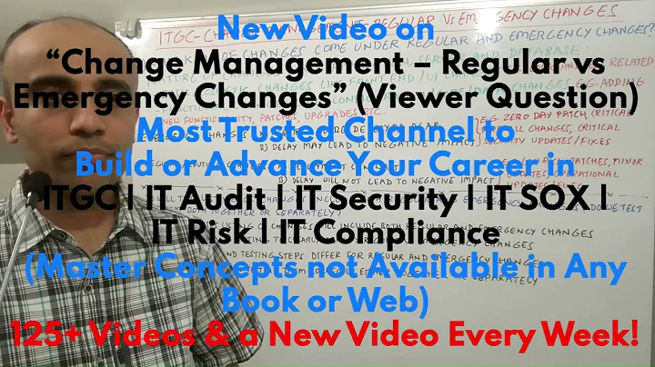 IT with Varun Vohra - ITGC & Risk - Change Management - Regular vs Emergency Changes (Promo)