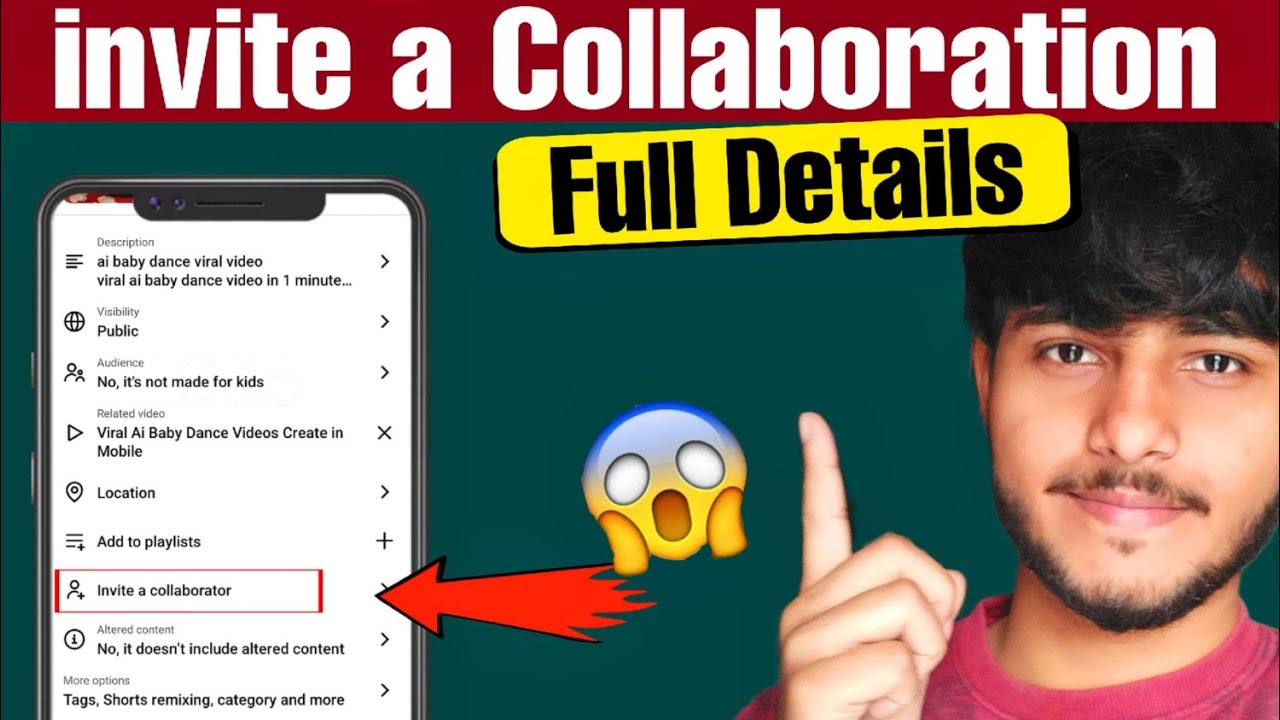 How To use Invite a Collaboration YouTube New Feature Full Explain ...