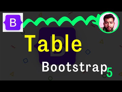 Bootstrap Table | Bootstrap 5 Tutorial | Episode #4