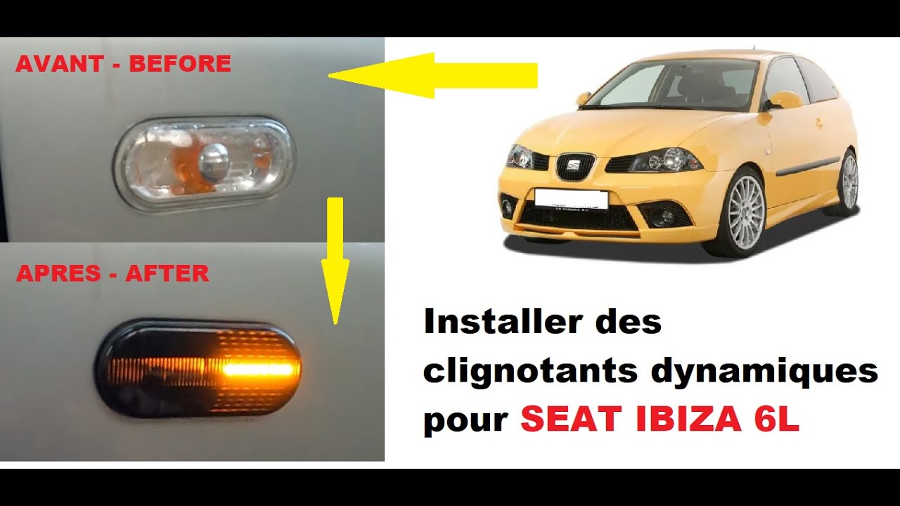 Install Seat ibiza 6L dynamic indicators