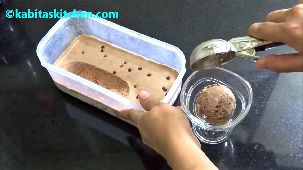 Chocolate Ice Cream Recipe | Eggless choco Ice cream | Homemade chocolate ice cream | kabitaskitchen | Kabita Singh | Kabita