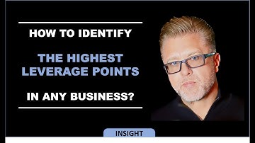 How to Identify the High Leverage Opportunities in a Business by Dr Alan Barnard