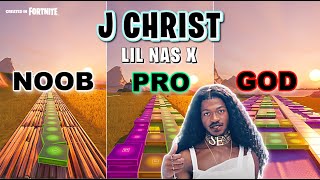 Lil Nas X - J CHRIST - Noob vs Pro vs God (Fortnite Music Blocks)