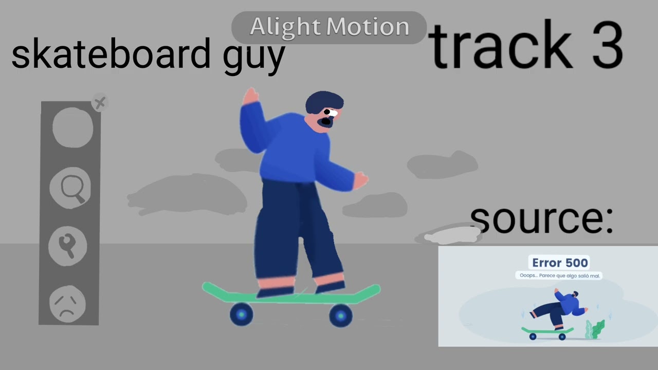 Swwi skateboard guy animated ( and the track 4 sounds like fail whale) 