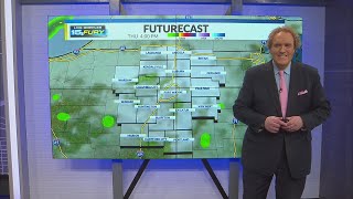 More clouds and late showers and storms