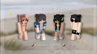 minecraft skins`⛱☀️ || summer ver.