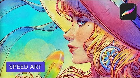 Watch Me Work: A Summer Portrait With Ice Cream in Procreate | Speed Art