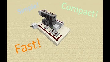 EASY SIMPLE Horizontal QUAD Piston Extender |  Fast & Compact | Minecraft tutorial