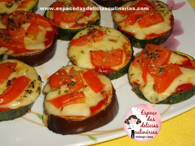 BERINJELA E ABOBRINHA AO FORNO (ESPAÇO DAS DELÍCIAS CULINÁRIAS)