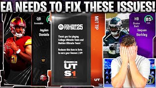 EA NEEDS TO FIX THESE ASAP! MUT 25 HAS SOME MAJOR ISSUES! MISSING CONTENT, REWARDS, AND MORE!