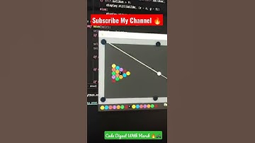 🎱Ball Pool Game 🎯🎮Using Python 👨‍💻🔥🔥#shorts#game#python #code#programming #poolgame#ballpoolgame👨‍💻