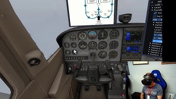 Pattern B with X-Plane virtual instructor flight simulator