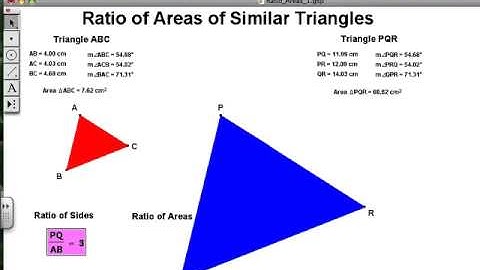 Similar Triangles: Ratio of Areas Video 1